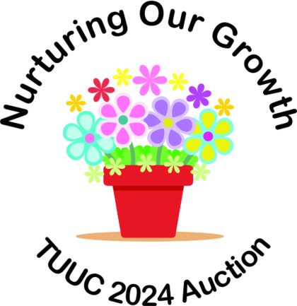 Spring flowers in a red flower pot. Nurturing Our Growth